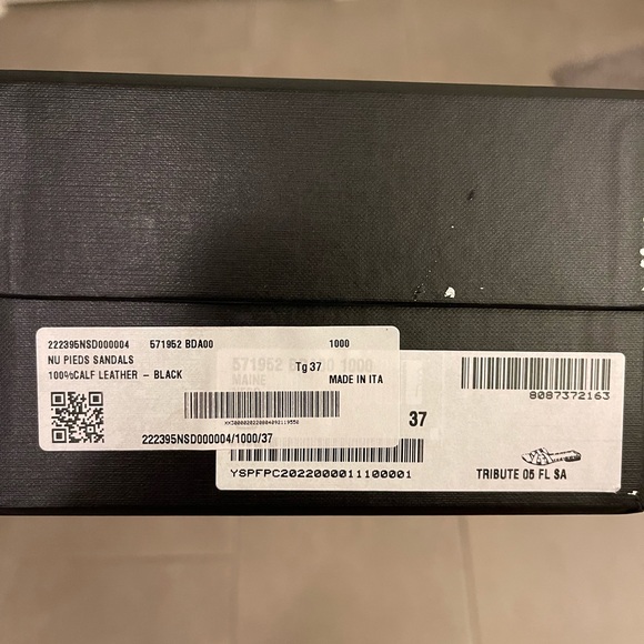 Black Saint Laurent Nu Pied Sandals - Picture 9 of 10